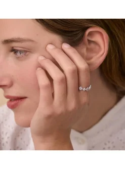 Bague Agatha Beloved argent fleurs T56