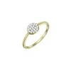 Bague Agatha Cristal dorée - T56