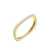 Bague Agatha fine Carre Doré