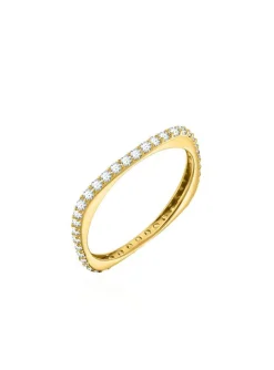 Bague Agatha fine Carre Doré