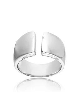 Bague Agatha large ouverte argent