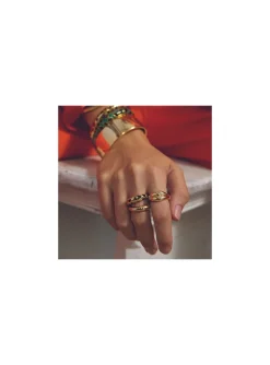 Bague Agatha Leo laiton doré T56