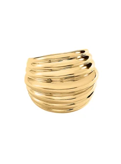 Bague Agatha Maria Pombo laiton doré T54