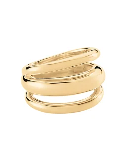 Bague Agatha Trijonc argent doré