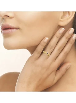 Bague avec émail bleu