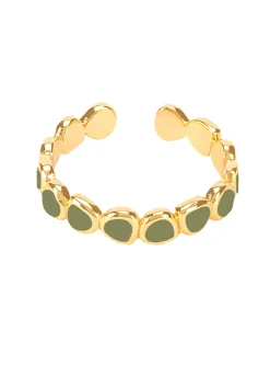 Bague Bangle up collection Lumi vert olive