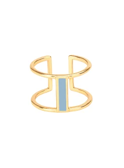 Bague Bangle Up Lune bleu glacier 1.2cm
