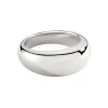 Bague bombée Agatha Alexine argent rhodié