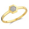 Bague Brilalxis or jaune 18 carats diamants