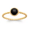 Bague Brillaxis Agate Noire