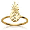 Bague Brillaxis Ananas plaqué or