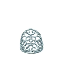 Bague Brillaxis arabesque empierrée