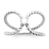Bague Brillaxis argent torsadé OZ