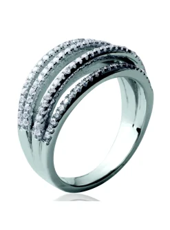 Bague Brillaxis argent volume