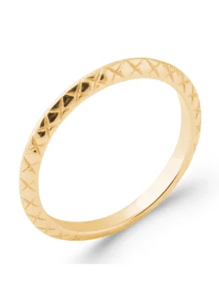 Bague Brillaxis Biseautée plaqué or