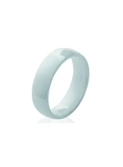 Bague Brillaxis céramique blanche médium