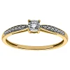 Bague Brillaxis diamant en or 9 carats