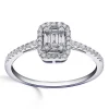 Bague Brillaxis diamants baguettes or blanc