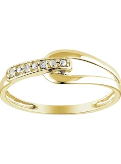 Bague Brillaxis diamants or jaune 18 carats