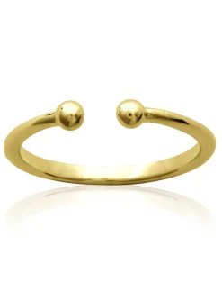 Bague Brillaxis doré anneau ouvert