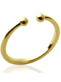 Bague Brillaxis doré anneau ouvert
