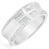 Bague Brillaxis en argent et oxydes 7mm