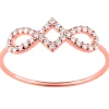 Bague Brillaxis Harmonie or rose 9 carats