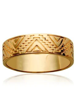 Bague Brillaxis inca plaqué or