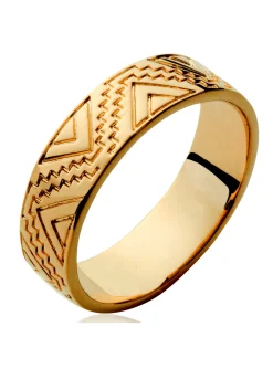 Bague Brillaxis inca plaqué or