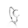 Bague brillaxis Lune argent