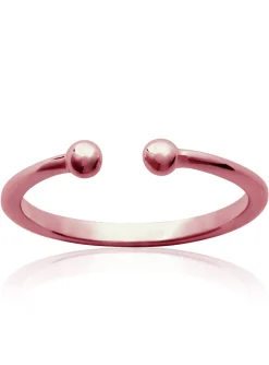 Bague Brillaxis minimaliste rosée