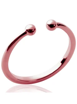 Bague Brillaxis minimaliste rosée