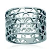 Bague Brillaxis motif aztèque