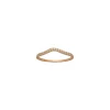 Bague Brillaxis motif vague or rose oxydes