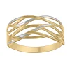 Bague Brillaxis or bicolore 18 carats motif ajouré