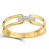 Bague Brillaxis or bicolore diamants motif ajouré
