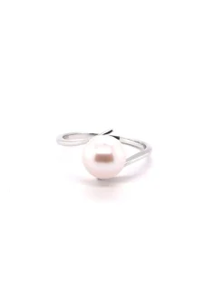 Bague Brillaxis or blanc perle de culture eau douce_x005f_x000D_8/8.5 mm