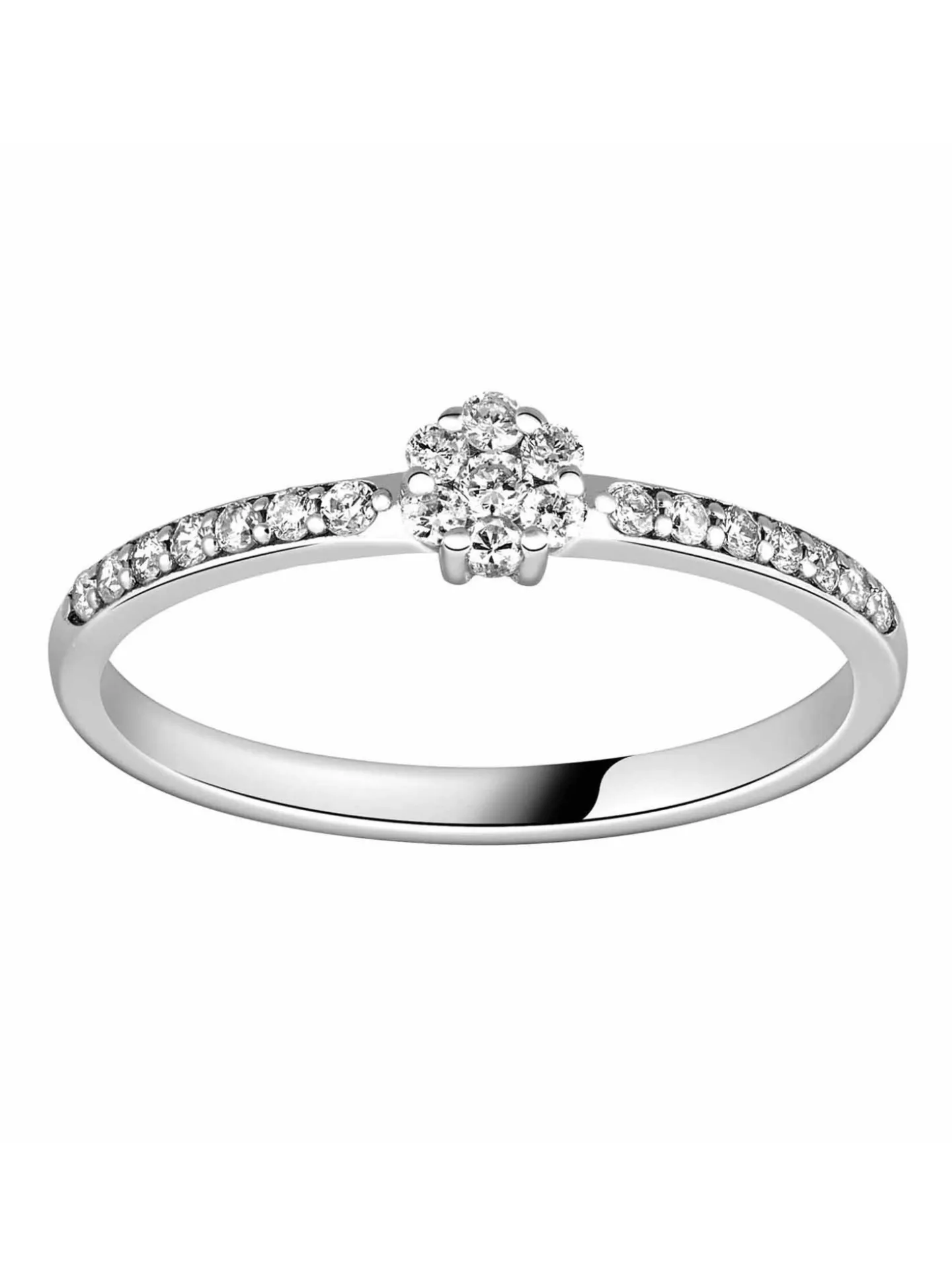 Bague Brillaxis or blanc 18 carats diamants
