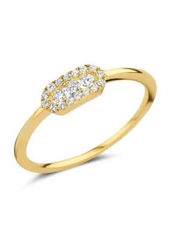 Bague Brillaxis or jaune 18 carats diamants