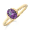Bague Brillaxis or jaune 18 carats améthyste