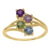Bague Brillaxis or jaune 18 carats pierres fines