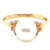 Bague Brillaxis or rose 18 carats perle de culture_x005f_x000D_eau douce