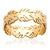 Bague Brillaxis Palmier dorée