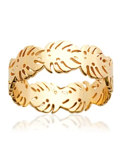 Bague Brillaxis Palmier dorée