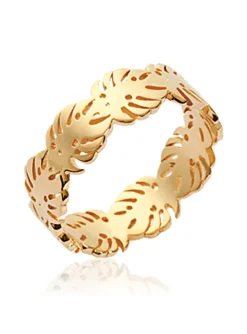 Bague Brillaxis Palmier dorée