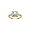 Bague Brillaxis plaqué or oxyde carré