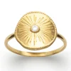 Bague Brillaxis Plaque Soleil plaqué or