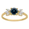 Bague Brillaxis Topaze Blue London et oxydes_x005f_x000D_or jaune 18carats