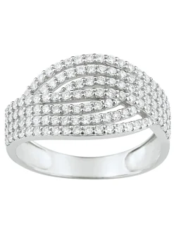 Bague Brillaxis tourbillon or blanc