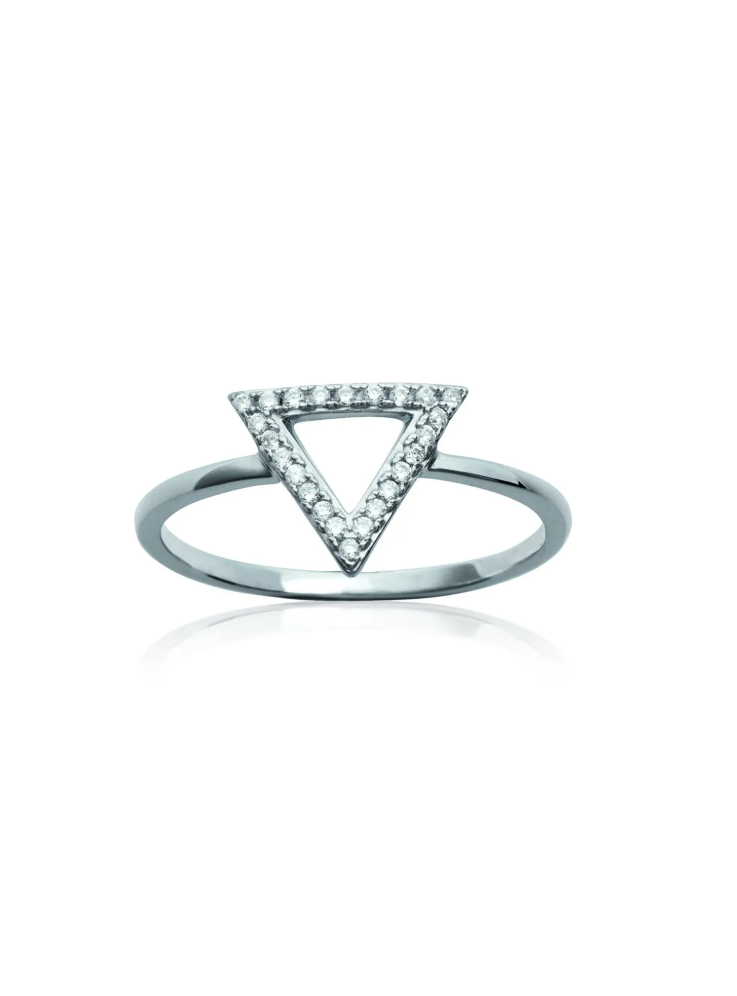 Bague Brillaxis Triangle simple empierré